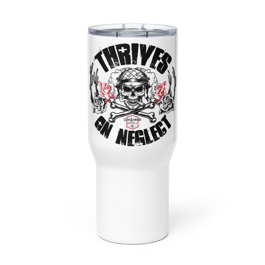 Travel mug with a handle